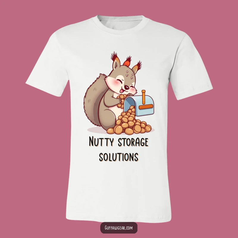 Funny Squirrel Mailbox Nuts T-Shirt - Comedic Hoarder Apparel Gift