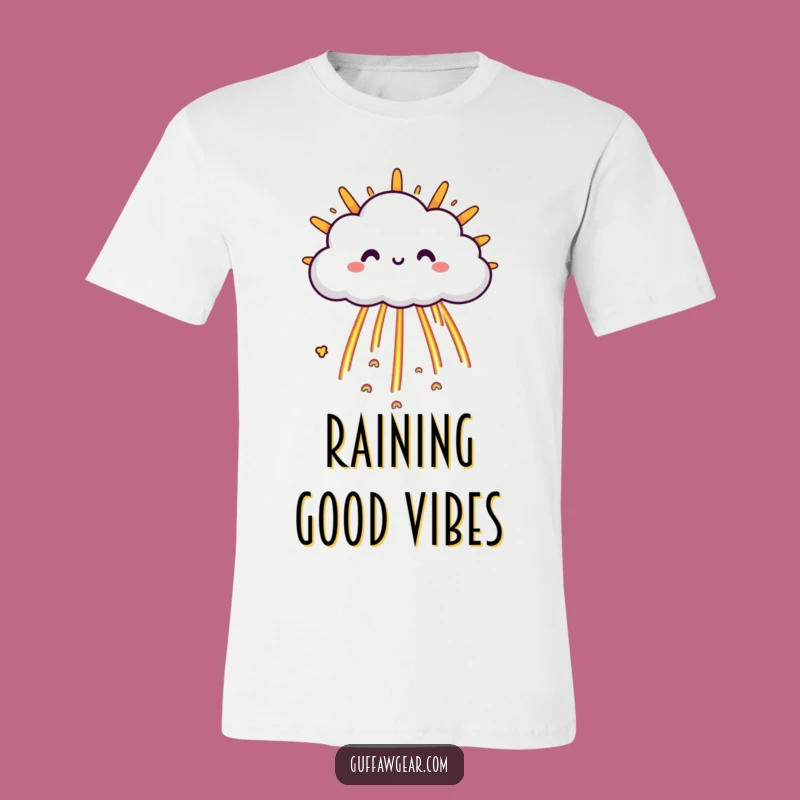 Funny Cloud Rainbow T-Shirt: Happy Weather Humor Tee