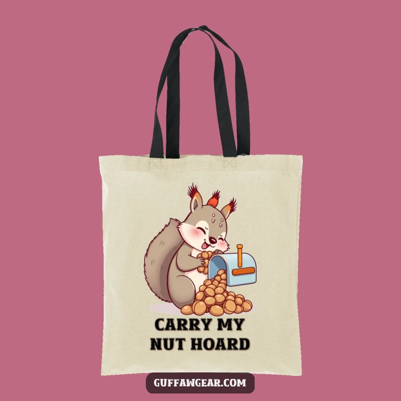 Funny Squirrel Mailbox Nuts Tote Bag - Chic Hilarious Accessory Gift