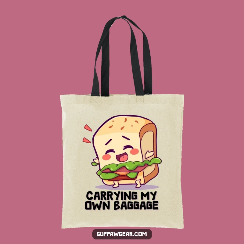 Funny Talking Sandwich Tote Bag: Hilarious Carry-All for Foodie Adventures