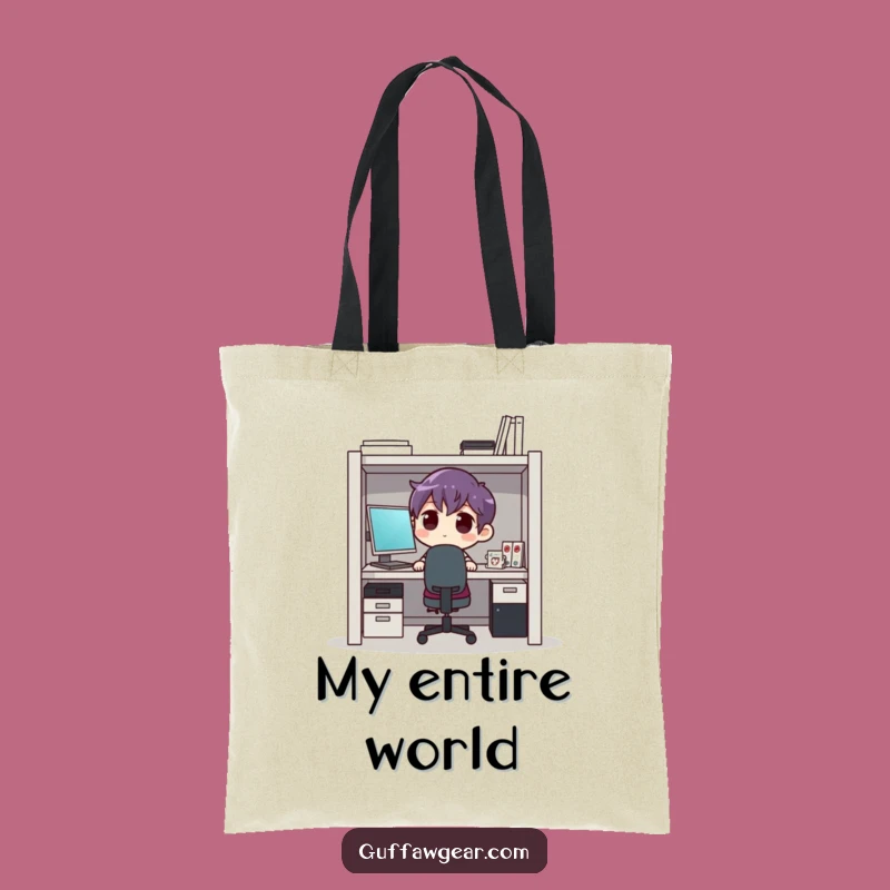 Funny Cubicle Cram Tote Bag: Carry Your Essentials with Humor