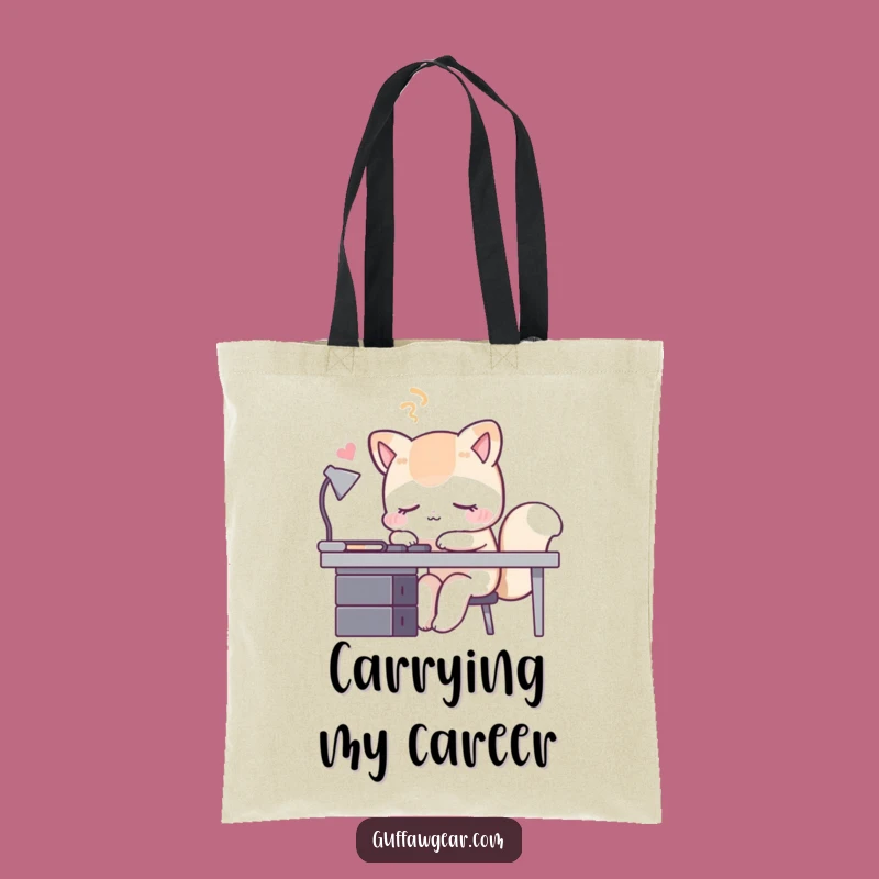 Funny Sleeping Fox Tote Bag: Carry Your Essentials with This Hilarious Office Accessory