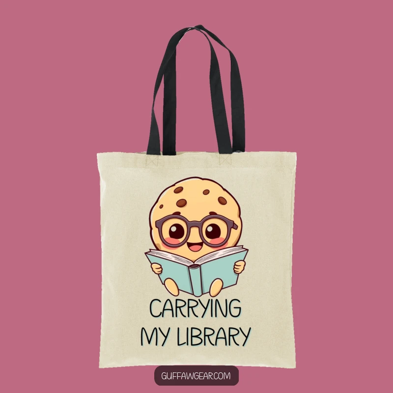 Funny Smart Cookie Tote Bag: Bookish Character, Practical Funny Gift