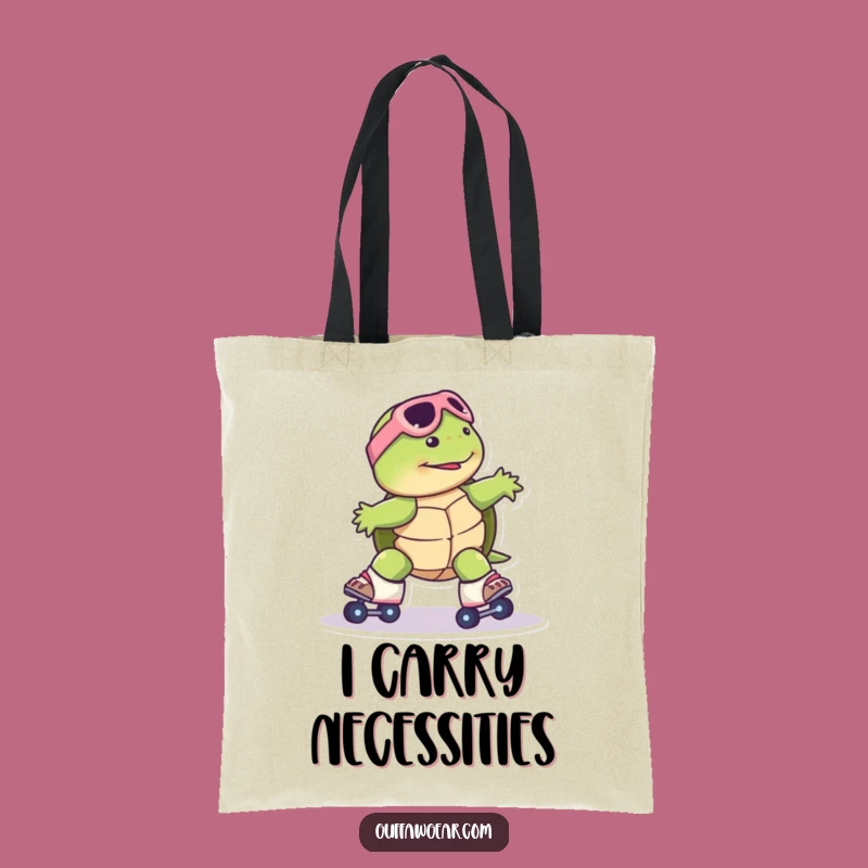 Funny Turtle Skate Tote Bag: Carry Your Laughs with This Hilarious Accessory Gift