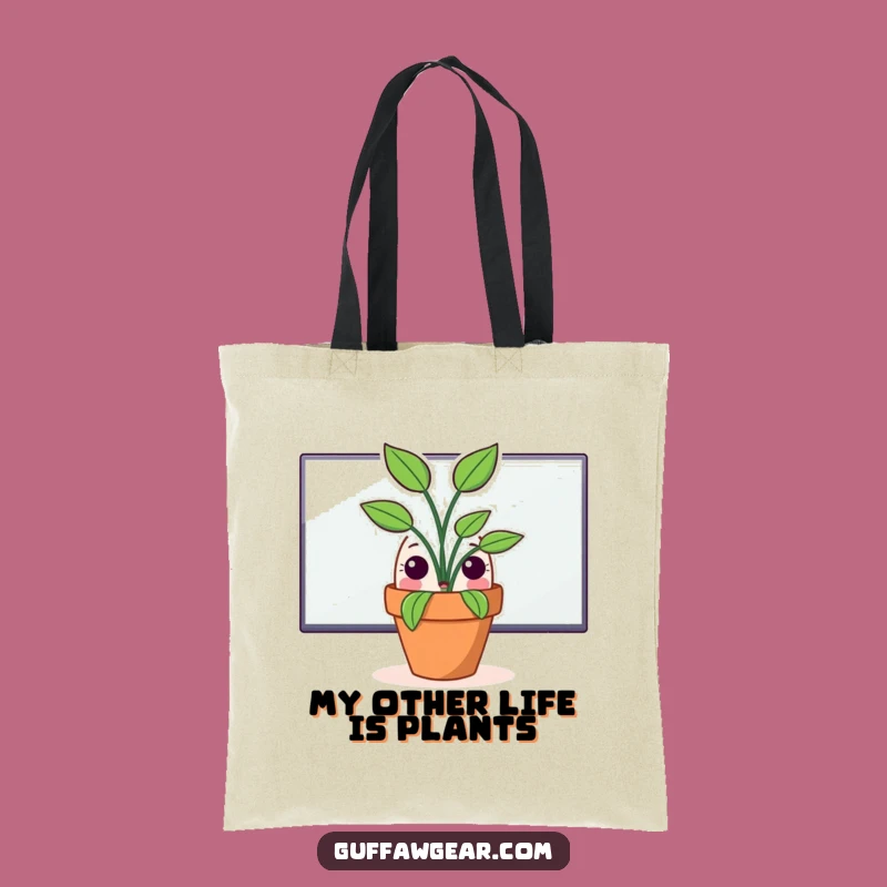 Funny Potted Plant Monitor Tote Bag - Carry Your Laughs in Style Today!